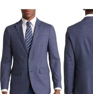 Original Penguin Navy Wool Blend Two-Button Suit Jacket ...Size 44L